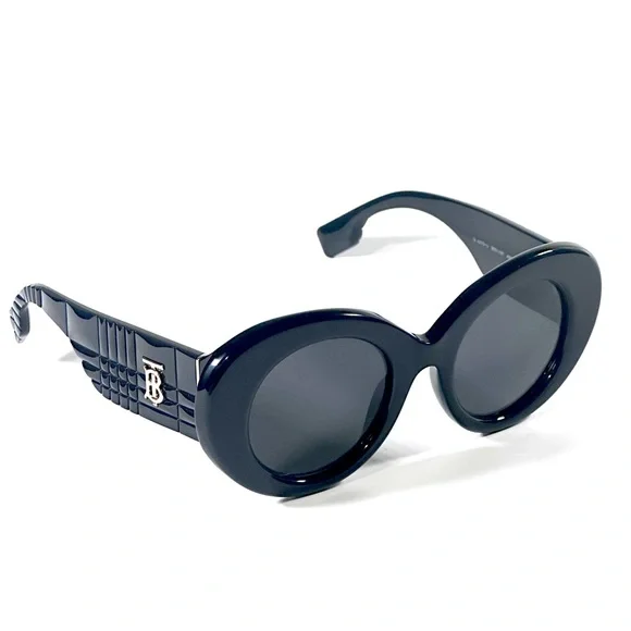 Burberry B 4370 U 3001/87 Margot Black Dark Grey 49mm Women's Sunglasses BE4370 - Picture 4 of 8